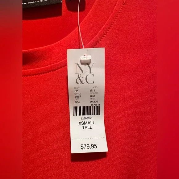 NY&Co. Long Red Dress - Picture 3 of 4